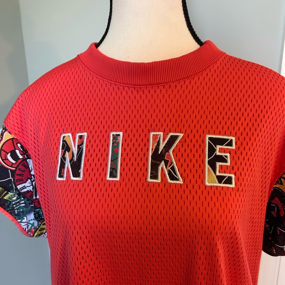 🔥 VINTAGE/RARE NIKE Sportswear Graphic Mesh Jersey Dress - Streetwear XL 🔥 - Picture 8 of 12